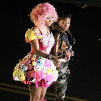 Nicki Minaj and Willow Smith on the set for the music video of 'Fireball' | Picture 118001